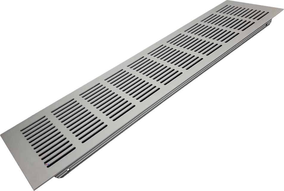 Lüftungsgitter LG-5006 AA – 500x60 Mm, Aluminium Eloxiert, Für Zuluft/Abluft In Türen, Bädern, Küchen