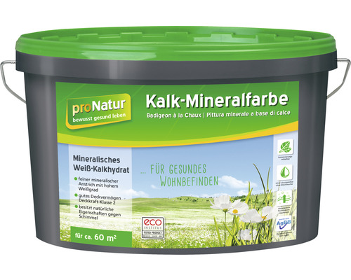 Gregor Ziegler Pronatur Kalk-Mineralfarbe 10 L weiß 068503108