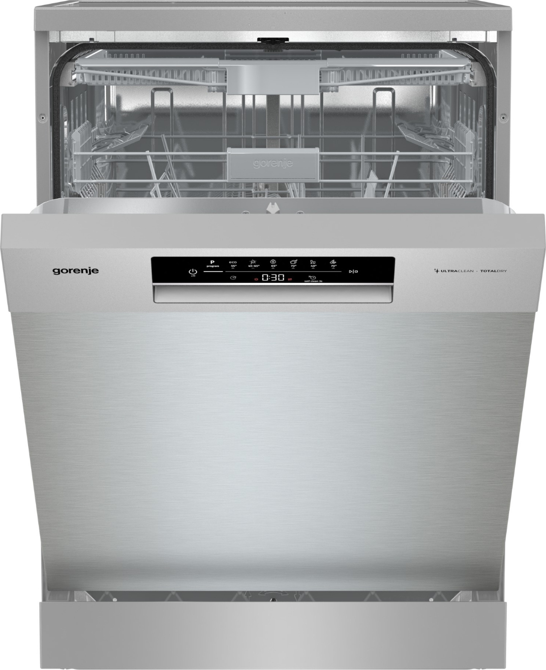 Gorenje GS643C90X Geschirrspüler, freistehend, FlexUse, 16 Maßgedecke, 60 cm, silber