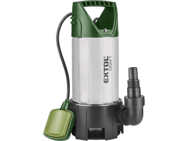Extol Craft 414162 Ponorné čerpadlo z nehrdzavejúcej ocele na znečistenú vodu, 1100 W, 15000 l/h