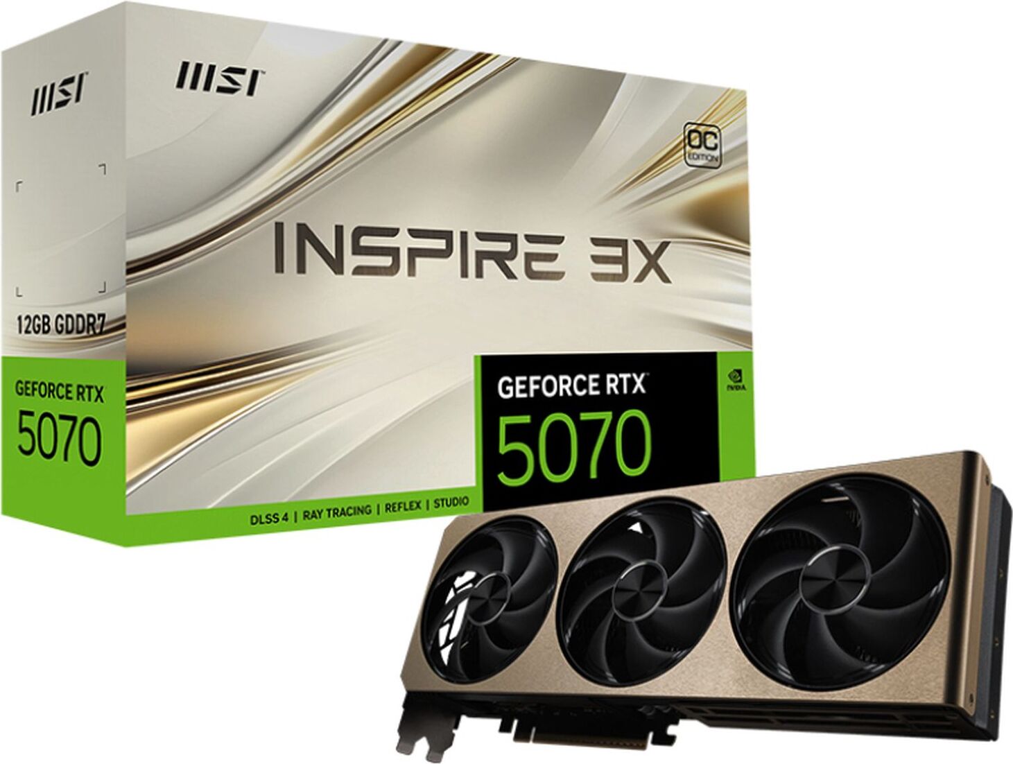 MSI GeForce RTX 5070 12G INSPIRE 3X OC