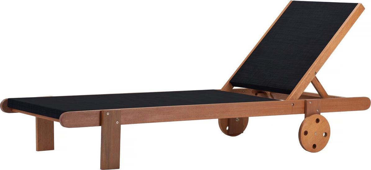 Sonnenliege aus Tropenholz 