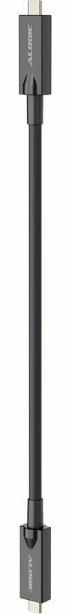 Alogic 15 m Hybrid-Glasfaserkabel Video-/Datenübertragungskabel - 1 - Cable for VR-Headset, Monitor, Videokonferenzsystem, Digital Signage, Peripheriegerät - 10 Gbit/s - Verlängerungskabel - Unterstützt bis zu3840 x 2160 - Schwarz