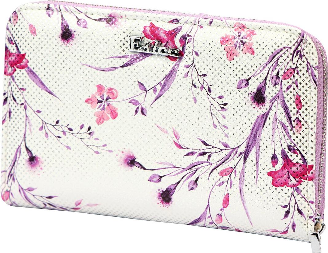 Geräumige Damen-Geldbörse aus mit Blumenmuster von Eslee