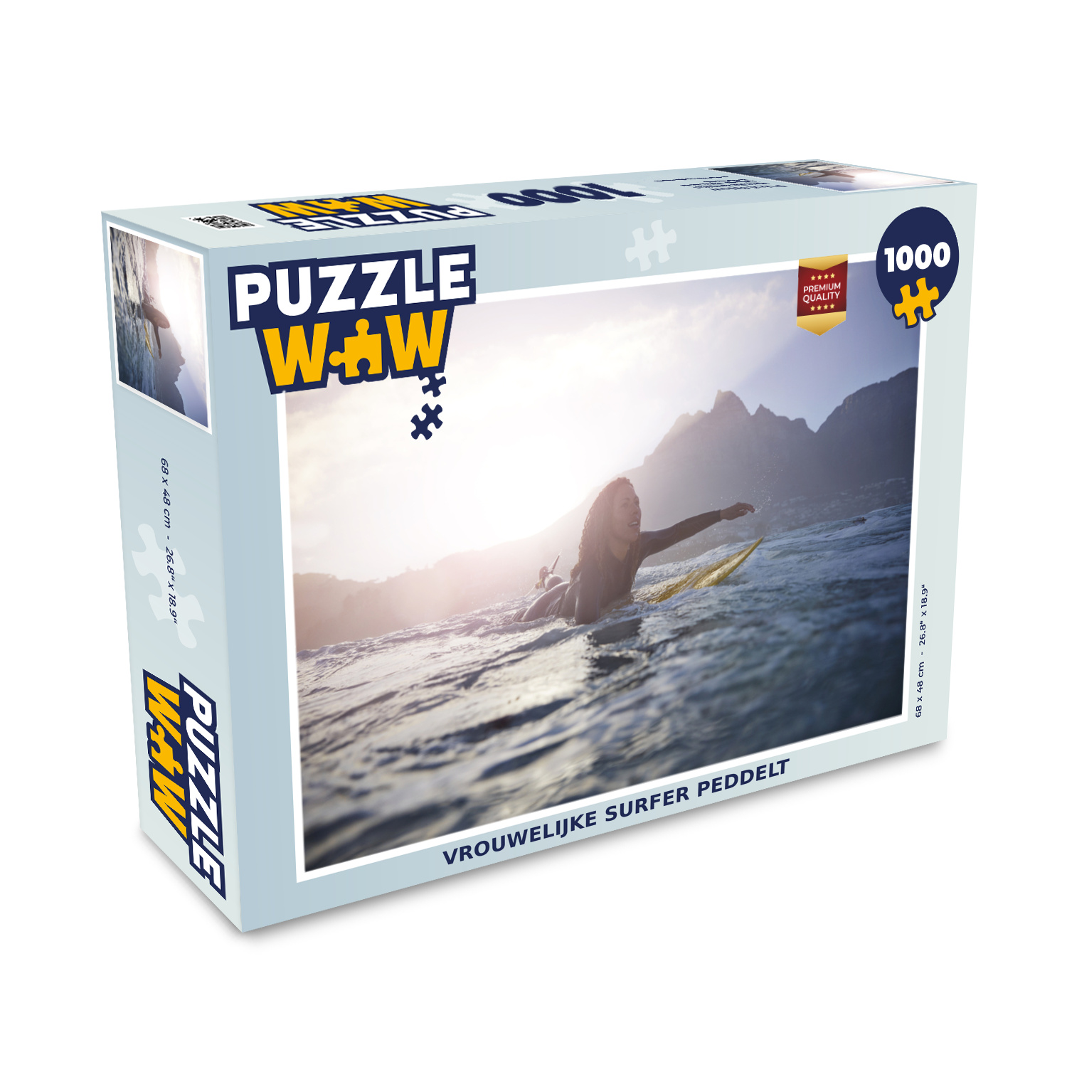 MuchoWow® Puzzle 1000 Teile Surferin paddelt - Erwachsene - Rätsel 136|17157413