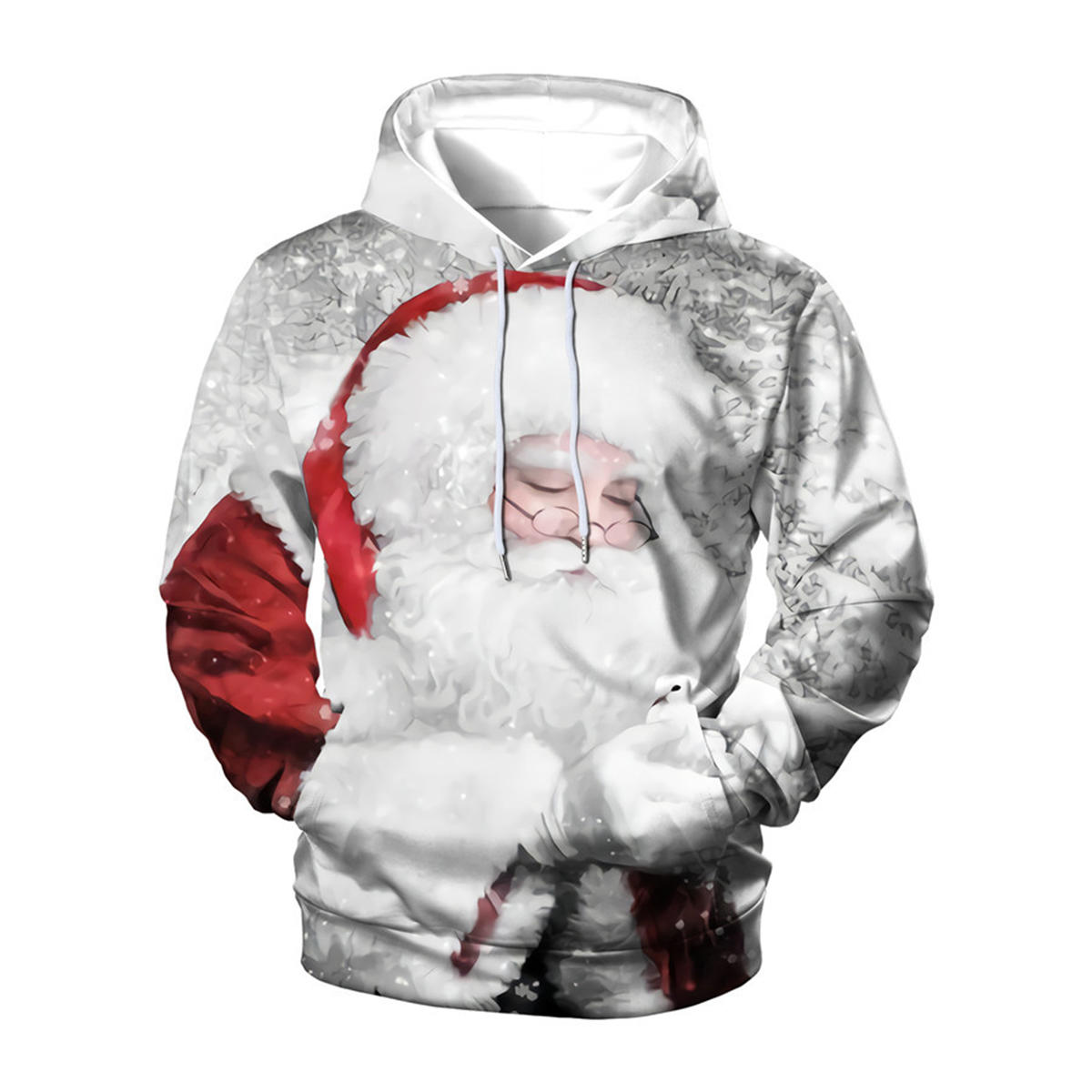 Weihnachtshoodie Herren Warm Lustig Weihnachtsoutfit Familie