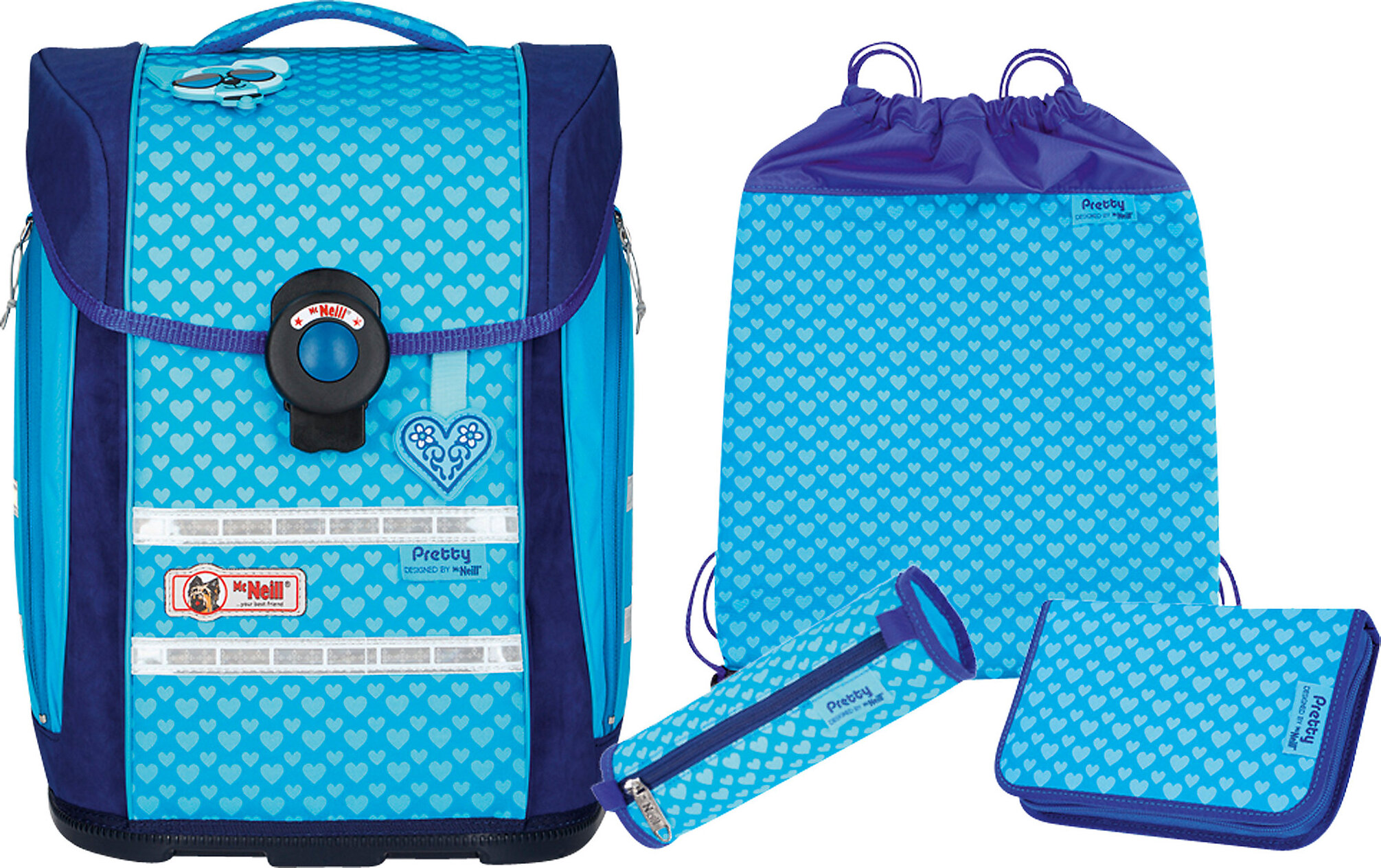 McNeill Schulranzen Set 4-tlg. Ergo Primero Pretty PRETTY/9633