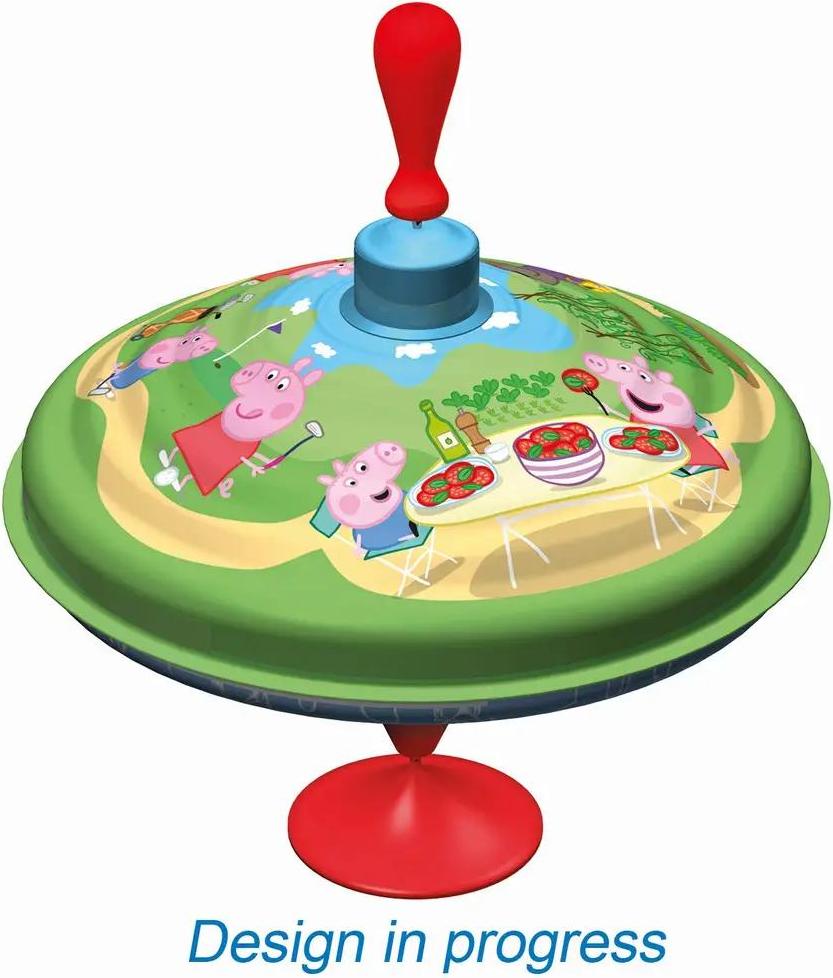 LENA Trottola Peppa Pig 19 Cm - Giocattolo Per Bambini 18 Mesi+, Prodotto In Europa - 2