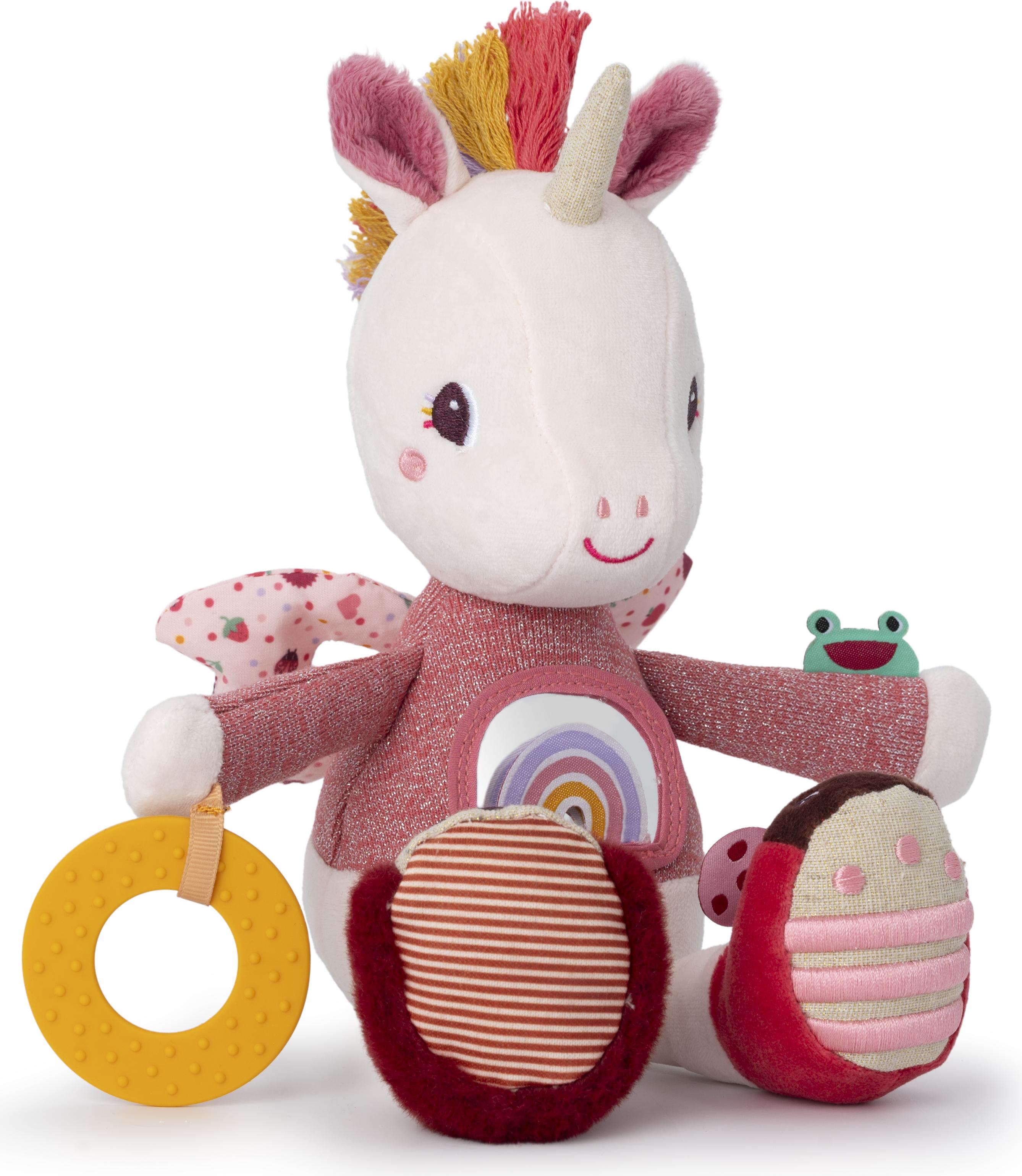 Lilliputiens Einhorn Aktivitätenspielzeug Lena - sensorisches Babyspielzeug 83555