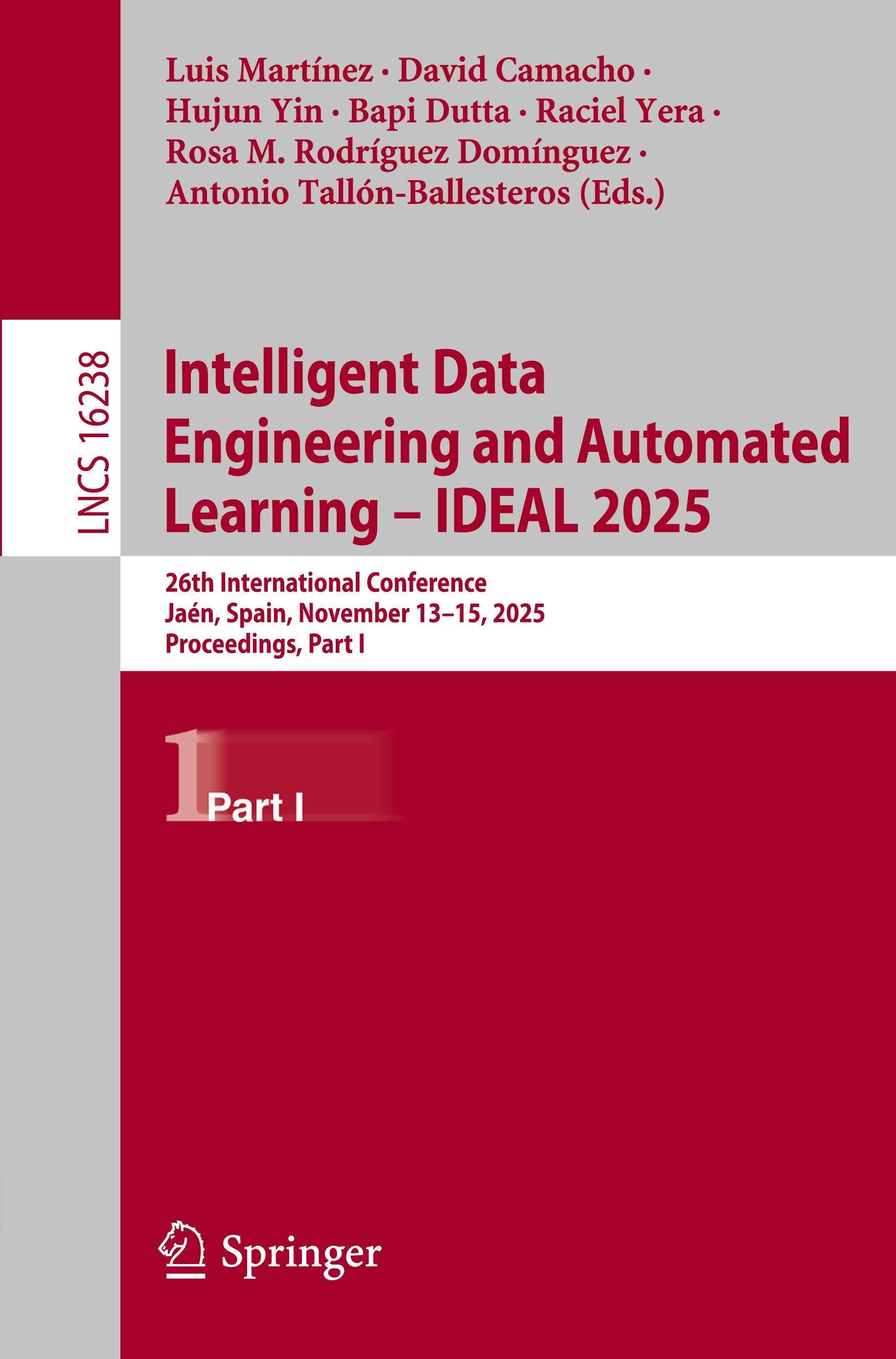 Springer Intelligente Datentechnik und automatisiertes Lernen - IDEAL 2025