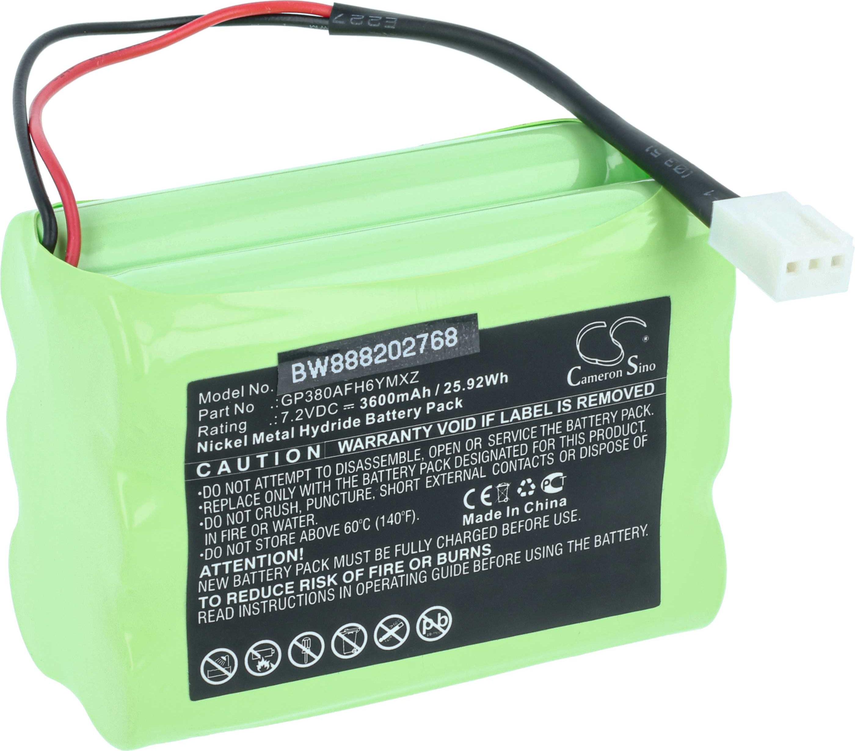 vhbw Akku kompatibel mit Mettler Toledo IND221 Messgerät (3600 mAh, 7,2 V, NiMH) 170963300-1