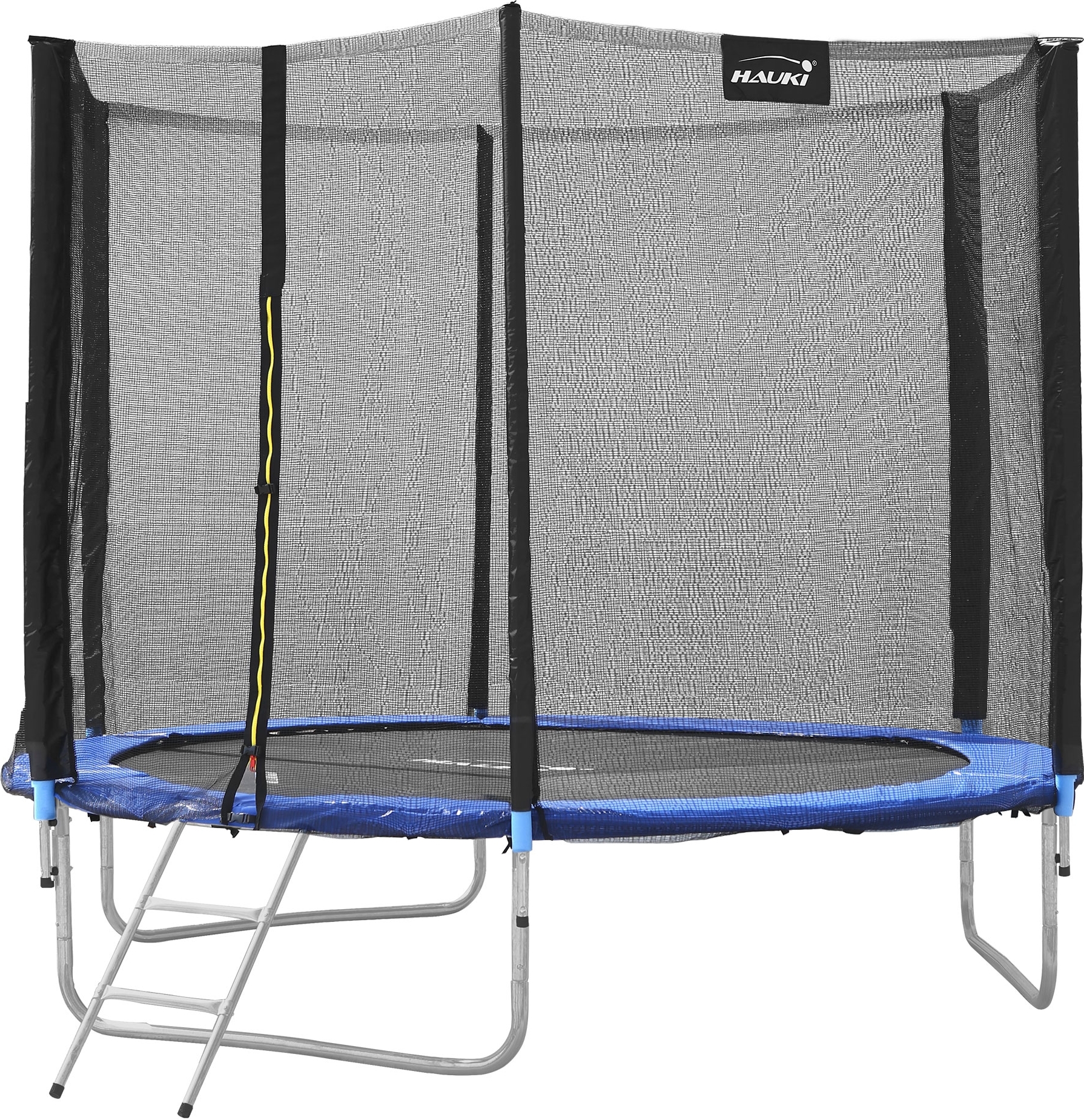 Hauki trampolína vonkajšia Ø244 cm, testovaná GS, kompletná sada pre deti - do 150 kg, modrá