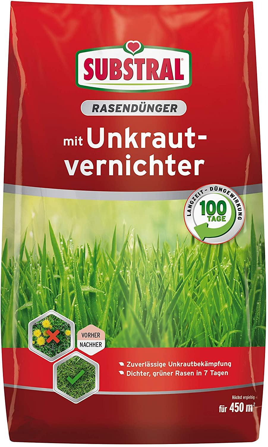 SUBSTRAL Rasen-Dünger mit Unkrautvernichter 9 kg - 8344