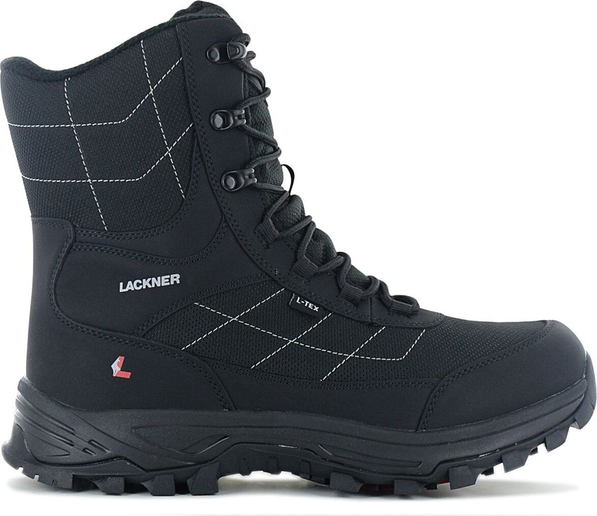 Lackner Kitzbühel Icegrip TX - Pánske zimné topánky s integrovanými hrotmi 7378 Black , veľkosť: EU 47 UK 12
