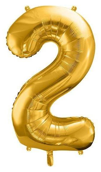 Pallone Foil A Forma Di Numero 6 Oro, 40 Cm, Per Feste Di Compleanno E Decorazioni - 4