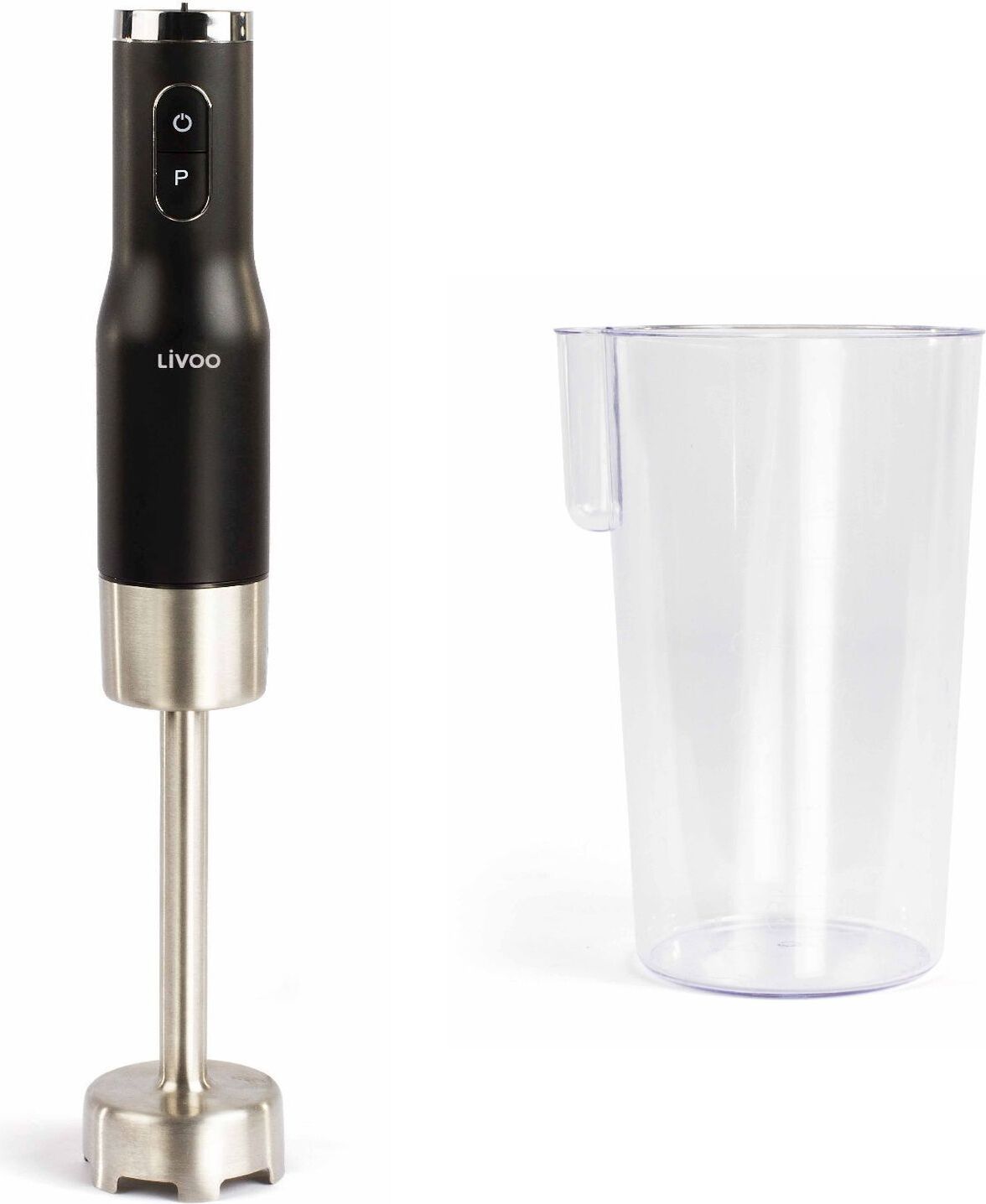 LIVOO Stabmixer Mixer 600 ml Mixbecher Mixstab Impulsfunktion 800 Watt DOP202 AUC3523930093487