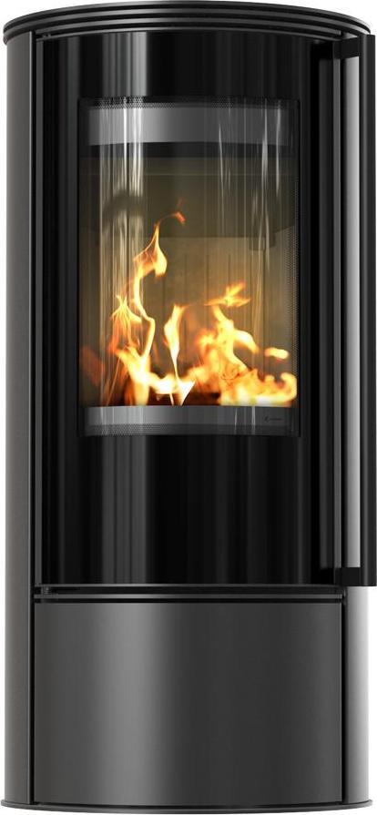 Samostatný oceľový krb KOZA SKADI s čiernym termotech