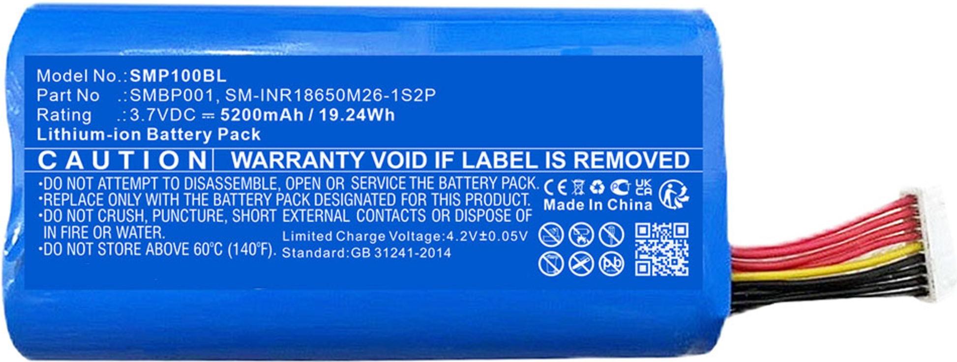 CELLONIC 1x Akku für Zahlungsterminal / POS Kompatibel mit Sunmi V2, P1, V1s, SMBP001 - (5200mAh , 3.7V) 941966