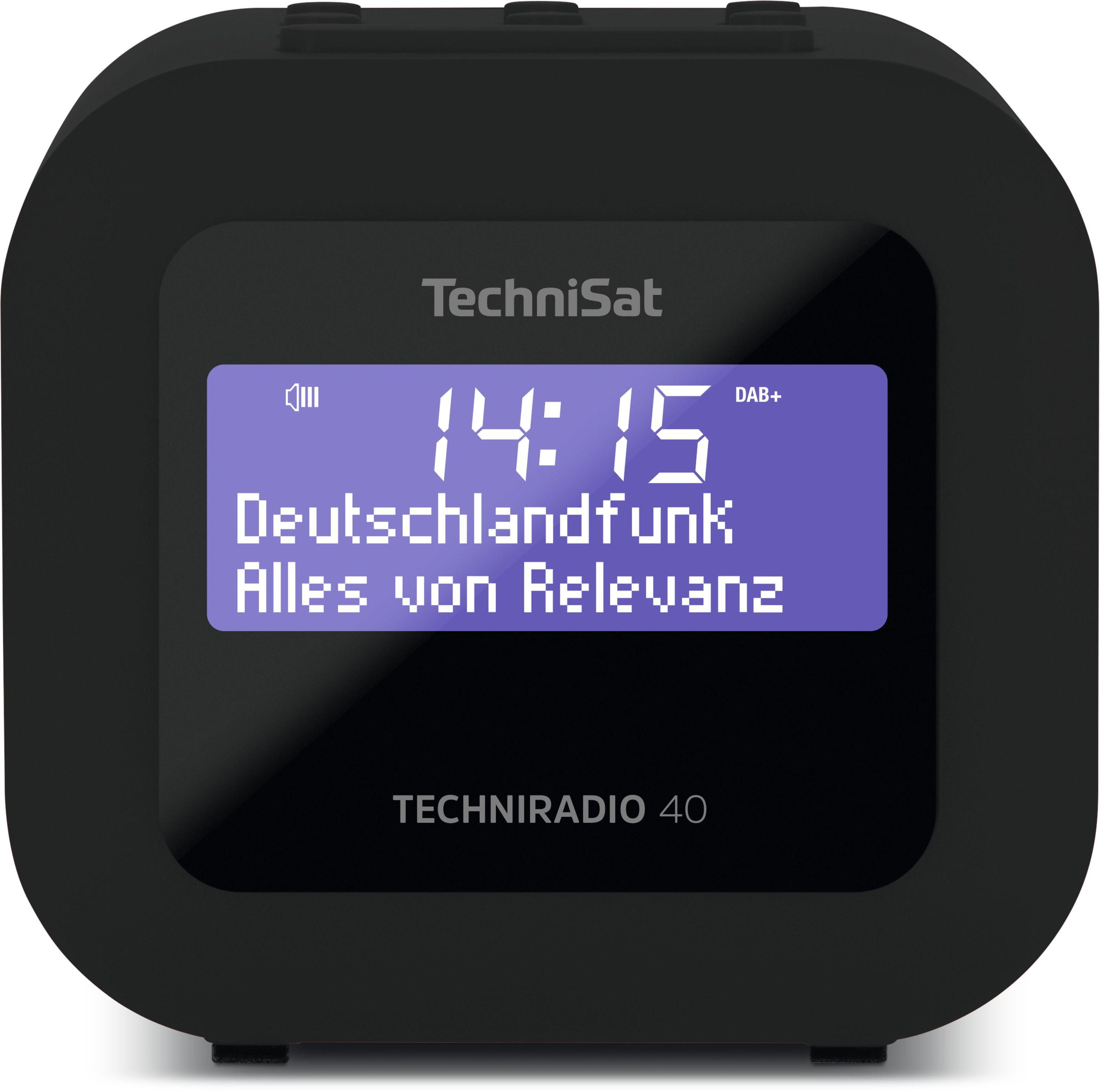 TechniSat TECHNIRADIO 40 | DAB+ Radiowecker mit Sleeptimer und Snooze | rot 0000/2940