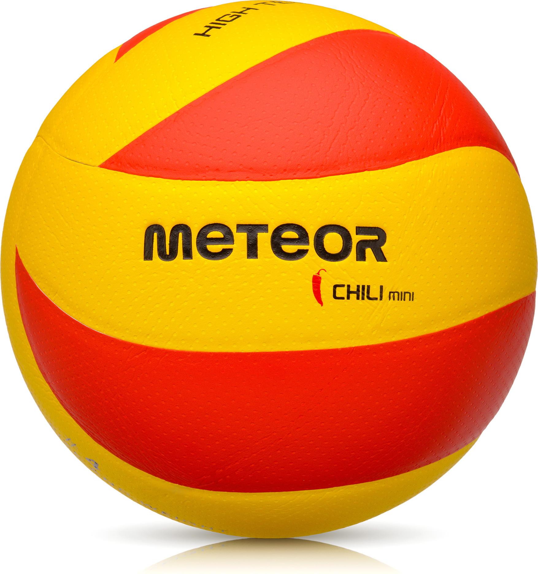 Volleyball Schulball Spielball Trainingsvolleyball Meteor CHILI #4 gelb/rot
