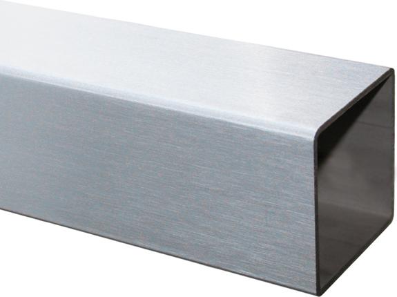 Edelstahl Rundrohr V2A Geschliffen – 40,0 X 2,0 Mm, 220 Cm, Für Geländer, Zäune & Baukonstruktionen