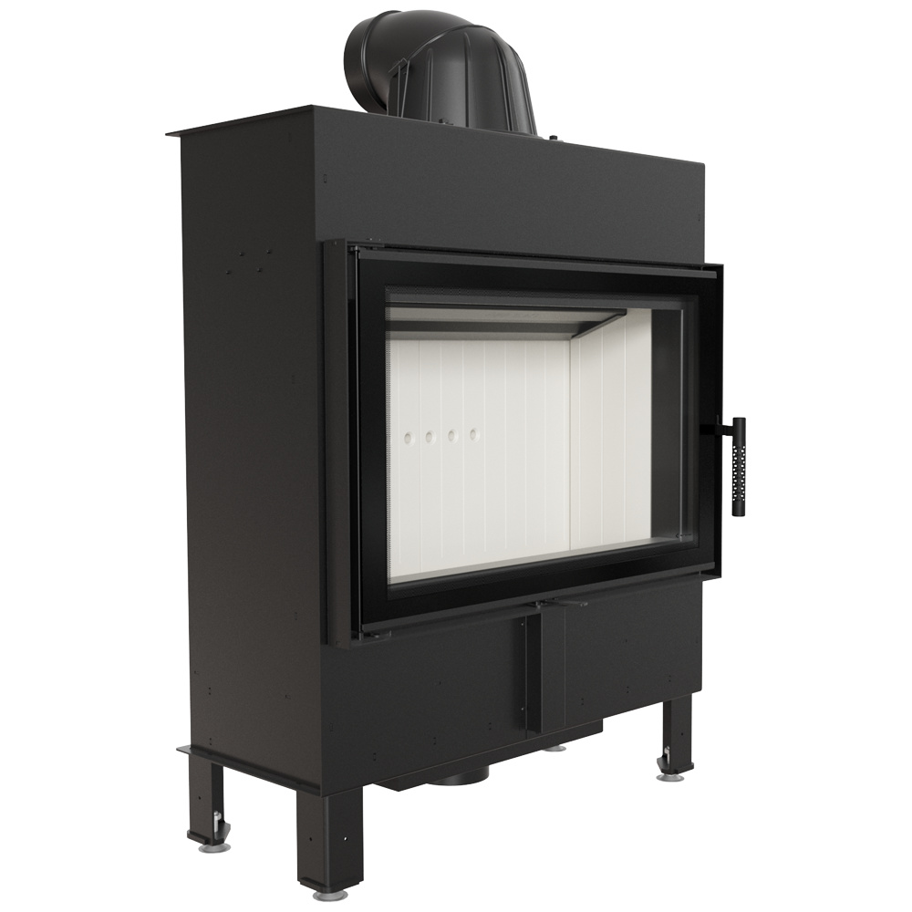 Oceľový krb Lucy Slim 10 kW Ø 160