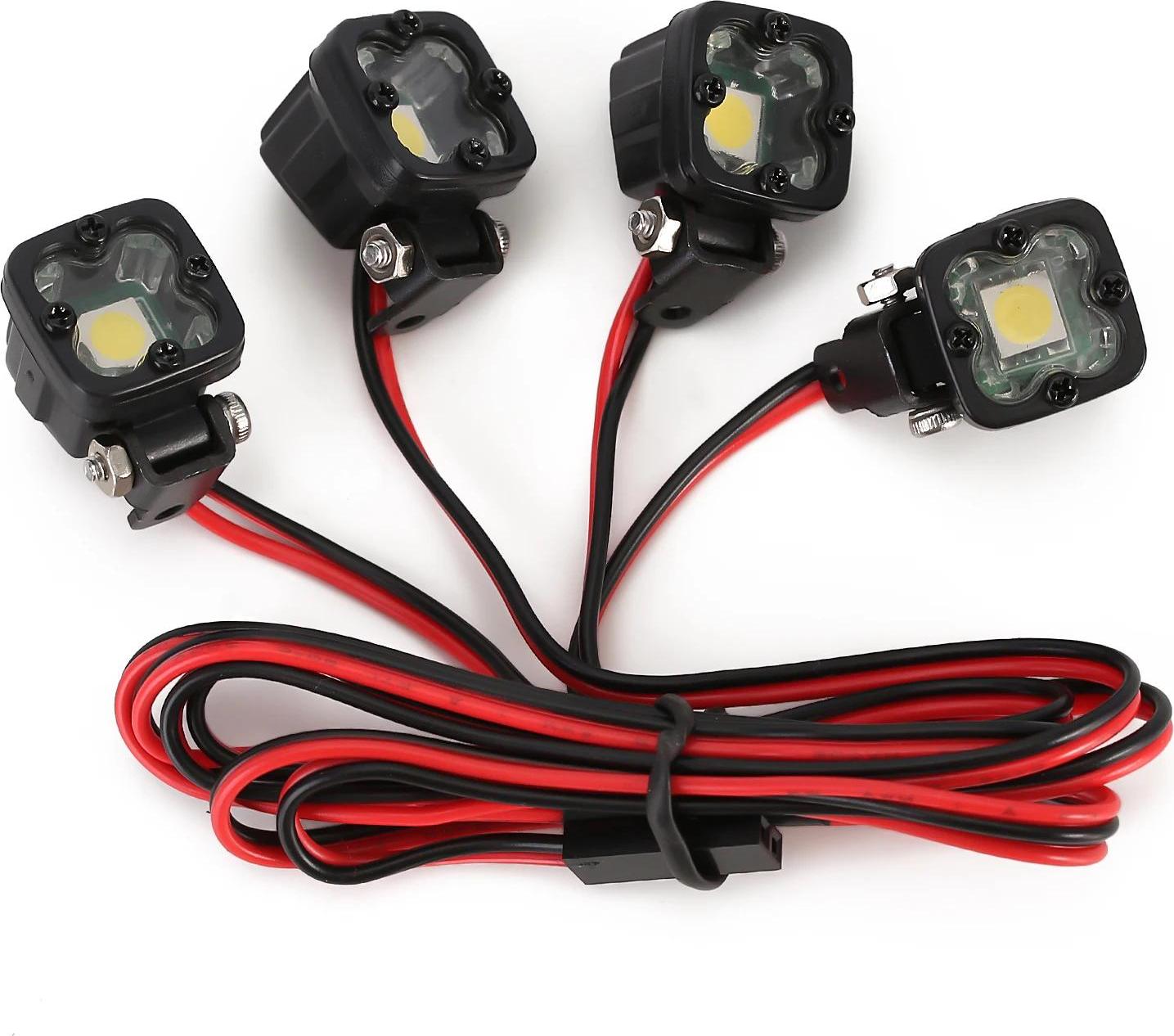 Funduino RC-Auto LED-Scheinwerfer / Beleuchtung - verschiedene Ausführungen Ausführung: 4x 14mm RC-Auto-Scheinwerfer