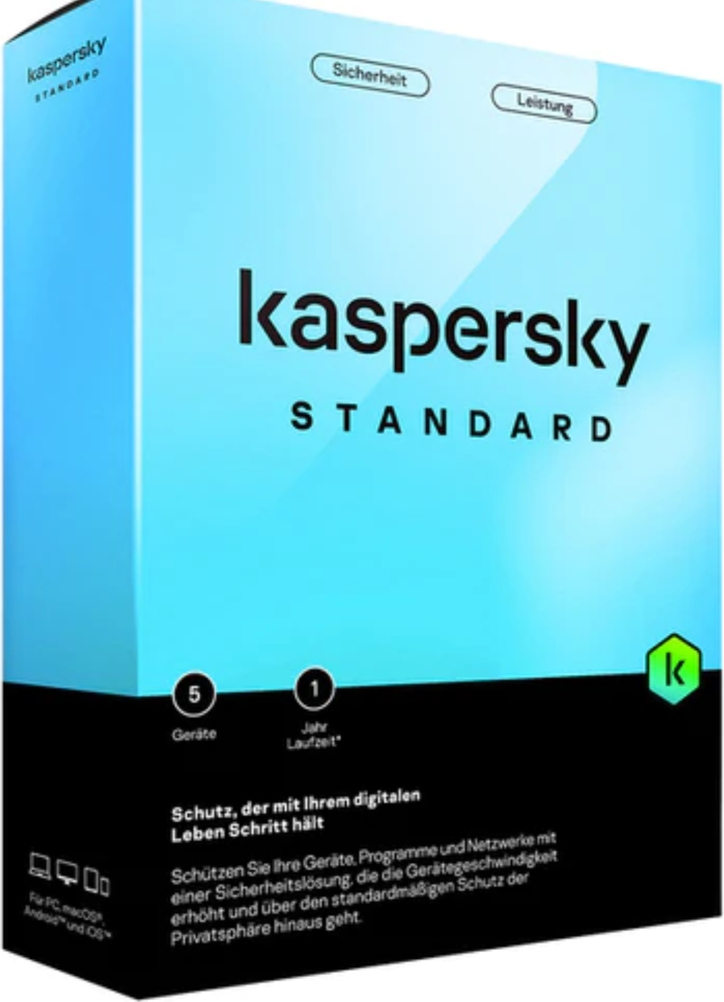 Kaspersky Lab Kaspersky Standard, 1 Lizenz(en), 1 Jahr(e), Voll KL1041G5EFS
