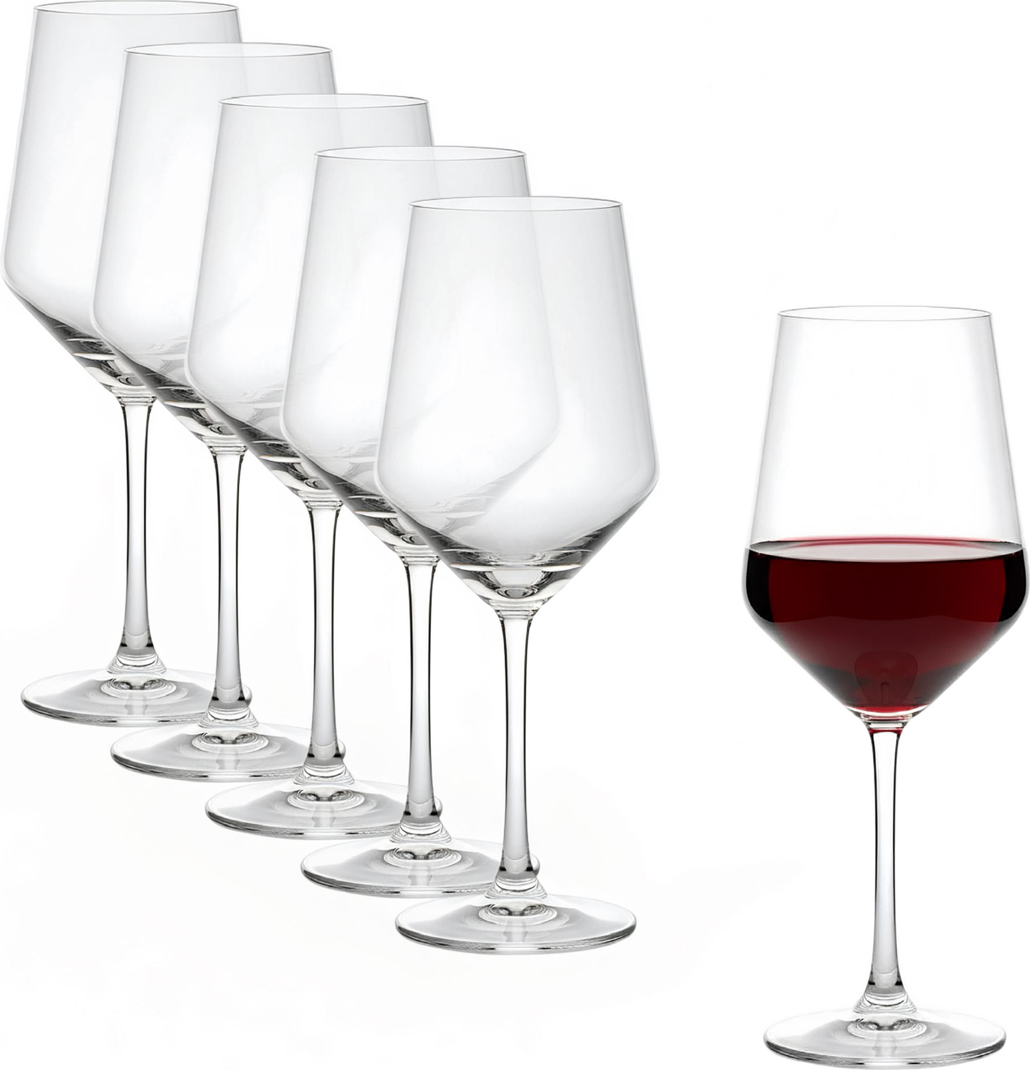Spetebo 1.06 Rotweinglas CARA im 6er Set - 6x 510ml - Rowein und Weißwein Glas (510ml)