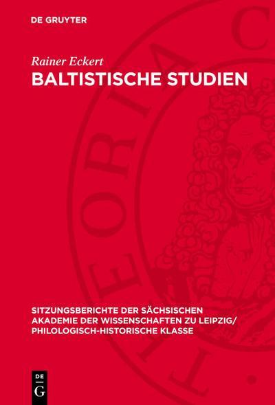 De Gruyter, De Gruyter Baltistische Studien