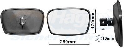 VAN WEZEL 8215 Vonkajšie zrkadlo
