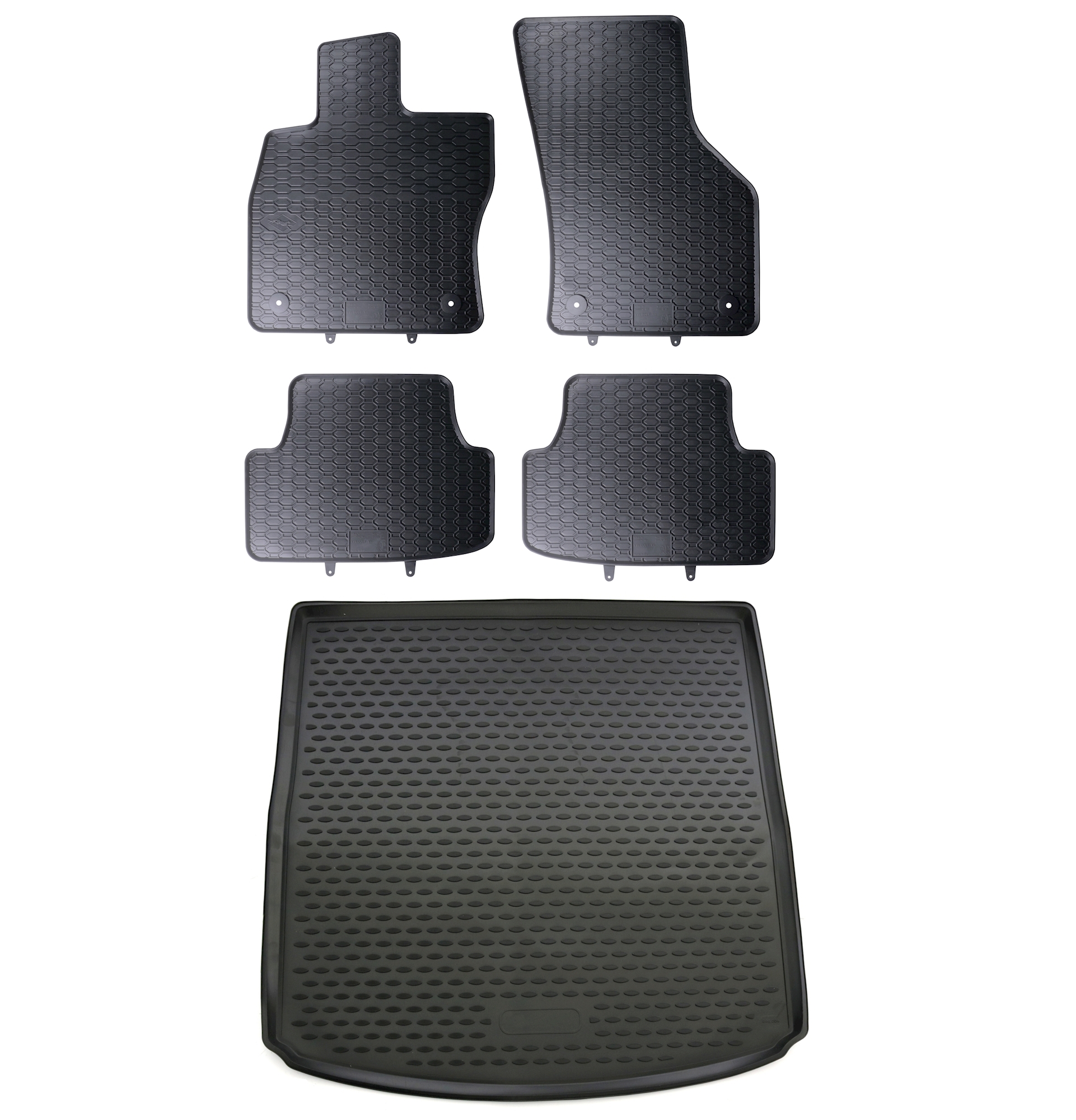 Gummimatten für Seat Leon 3 5F Gummi Fußmatten Original Qualität Bj.  2012-2020