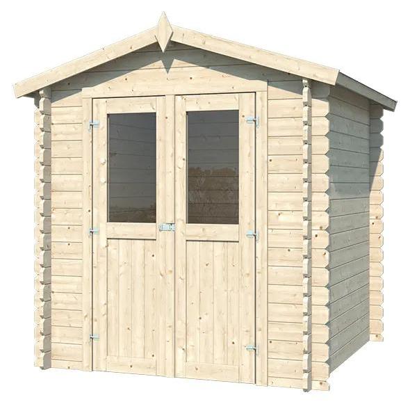 Gartenhaus BBH "Mini 2 B" 28 mm Satteldach