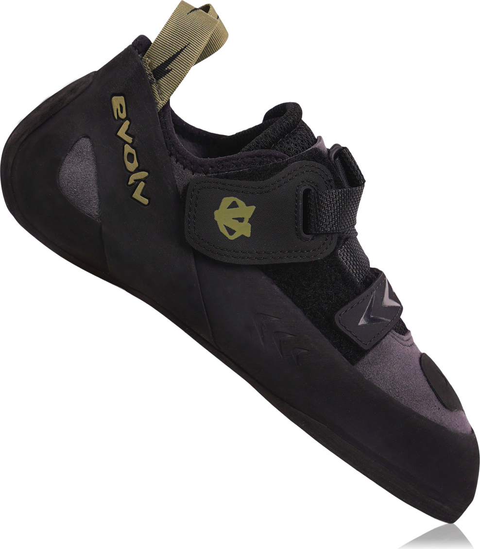 Kletterschuh Kronos, 0900 BLACK / OLIVE, 5 UK - Evolv