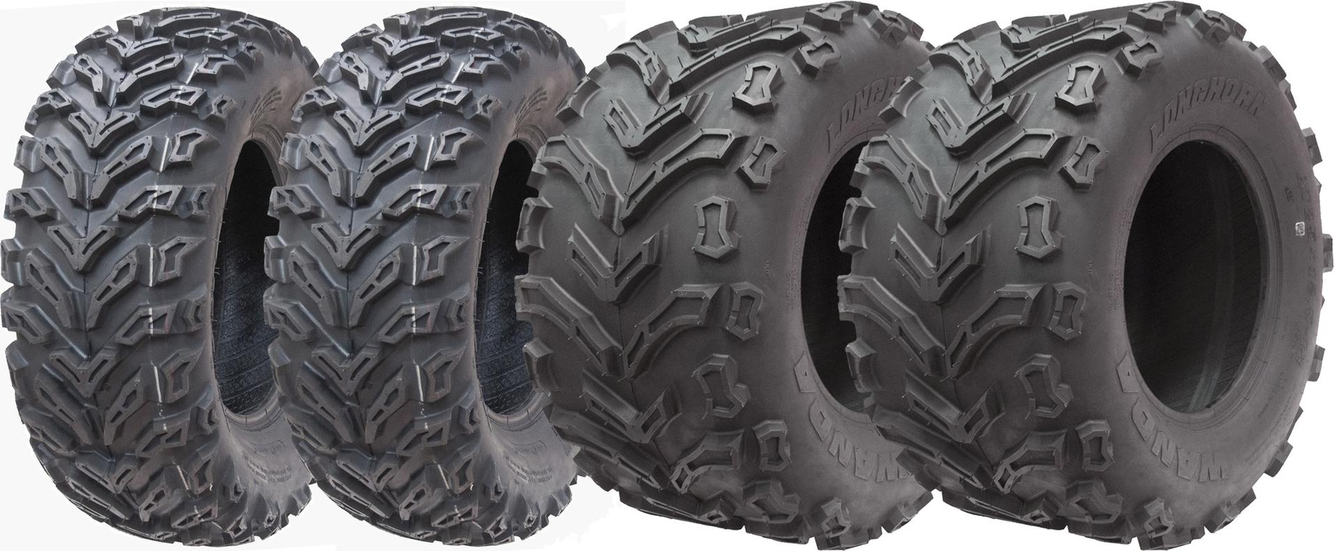 pneumatiky 25x8.00-12 & 25x12.50-12 Quad ATV 6ply Wanda Over Sized (sada 2 & 2)