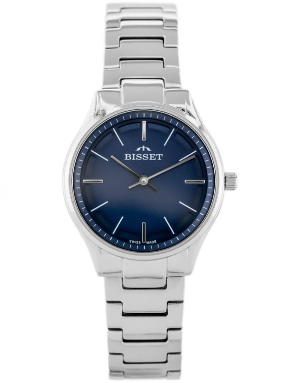 Dámske hodinky Bisset BSBE67 – strieborné/modré (zb557c)