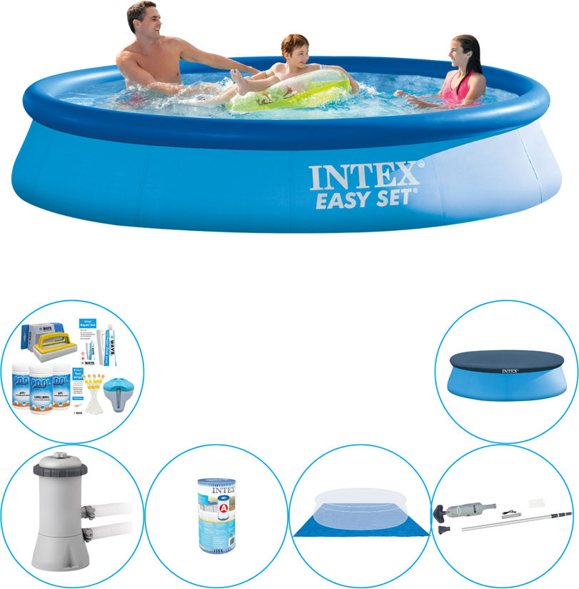 Intex Easy Set Round 366x76 cm - Bazén vrátane príslušenstva
