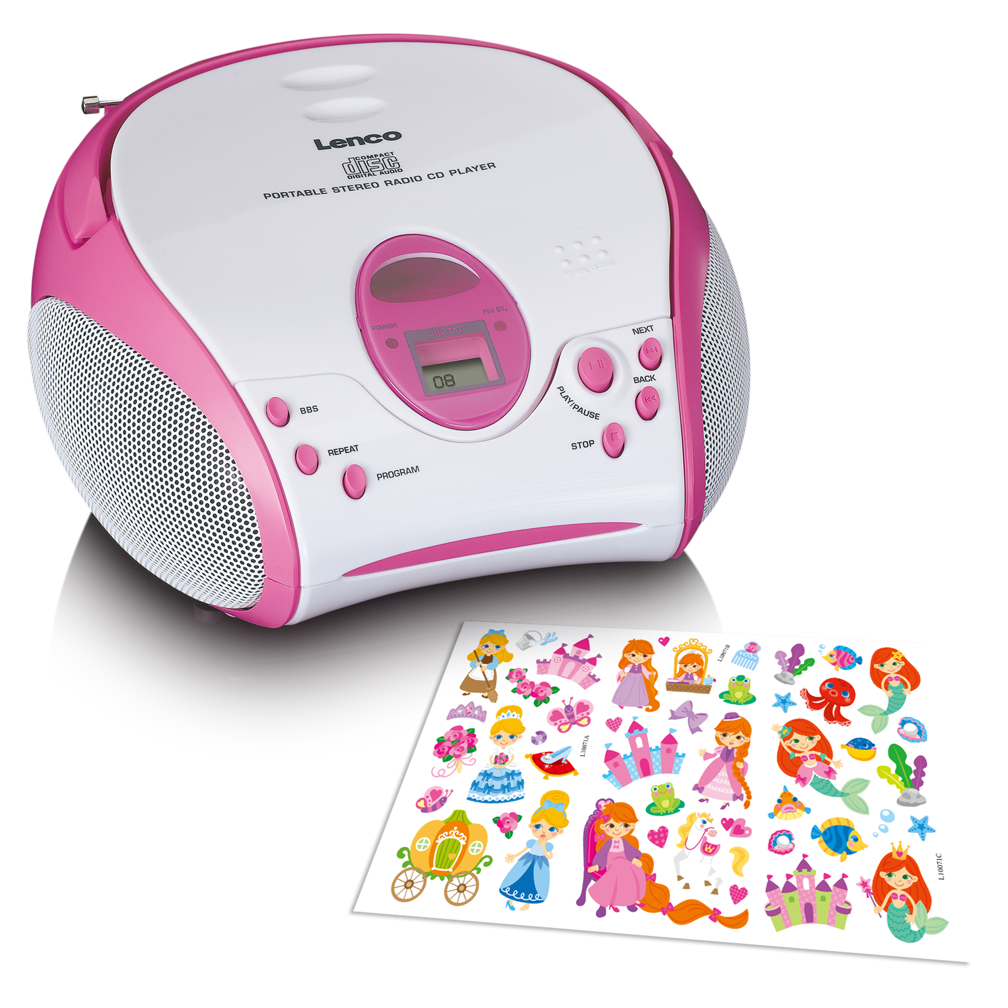 Lenco SCD-24 Kids - tragbarer Radio CD-Player | Radios