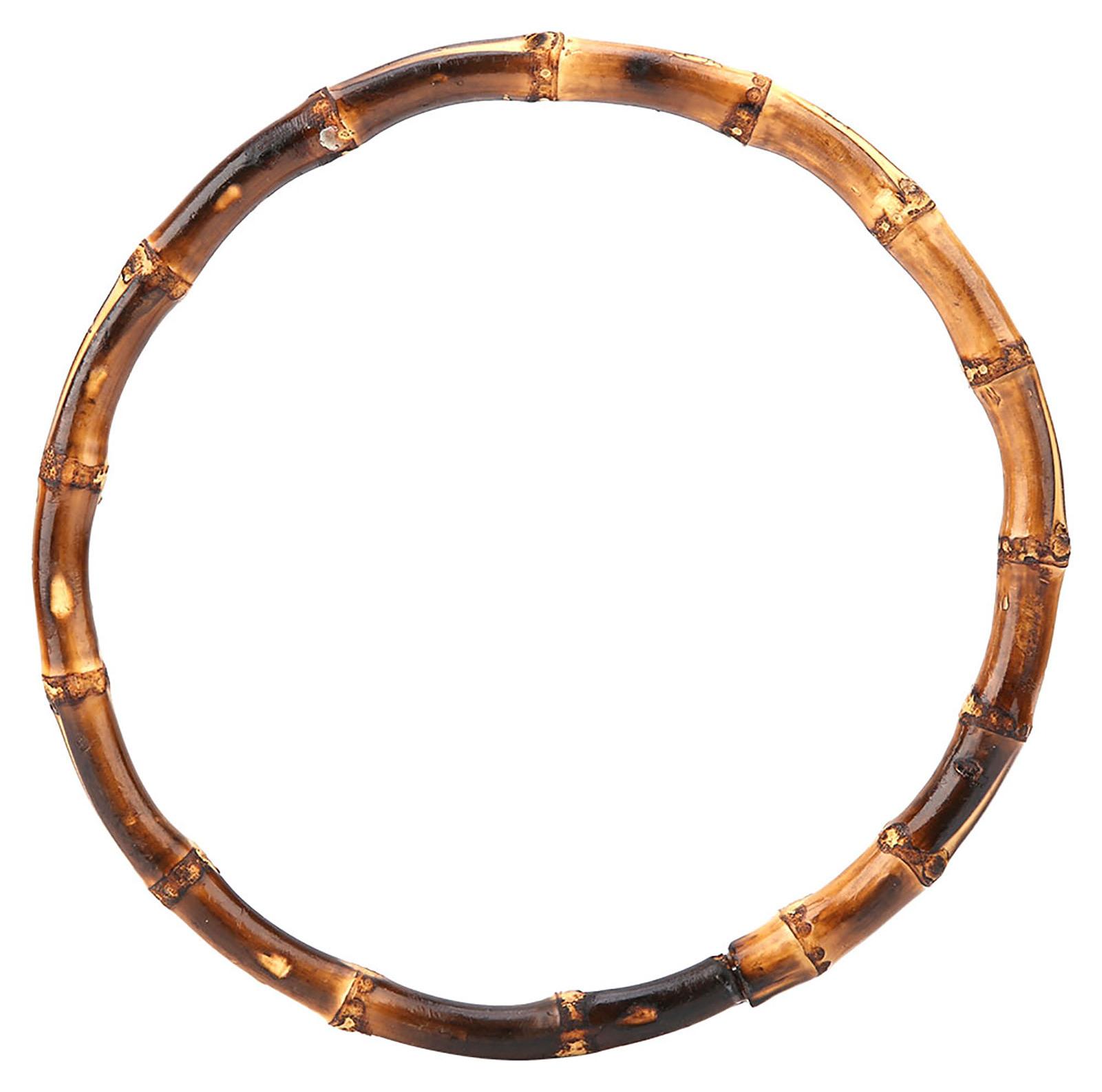 Vislone Hölzerne Runde geformt Bambus Tasche Griff für handgefertigte Handtasche Geldbörse DIY Taschen Zubehör K_GY05918_260312_49565