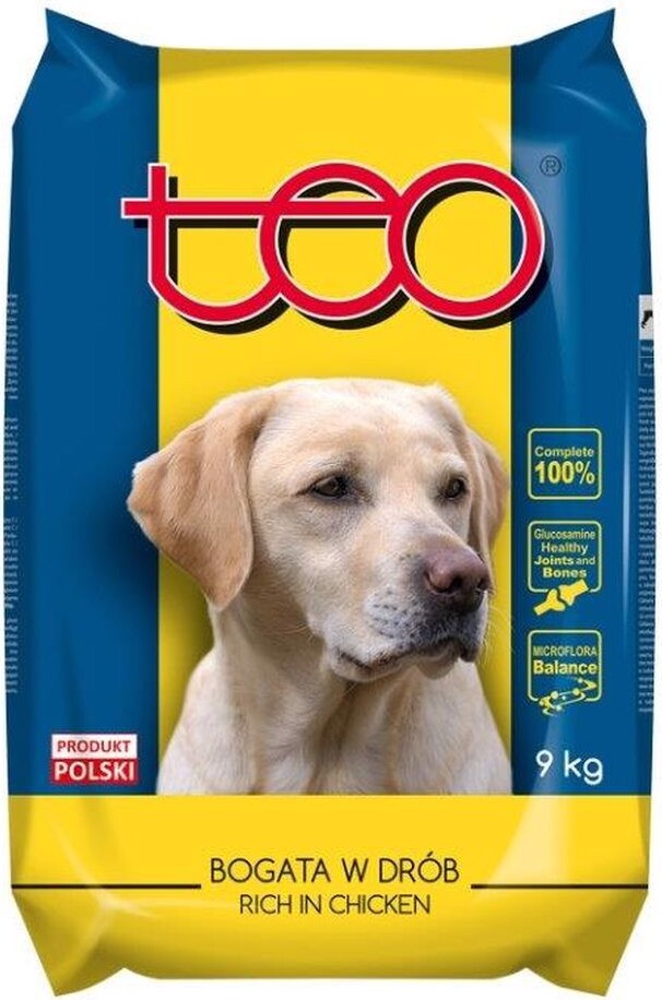 PUPIL TEO Trockenfutter für ausgewachsene Hunde reich an Geflügelfleisch 9kg