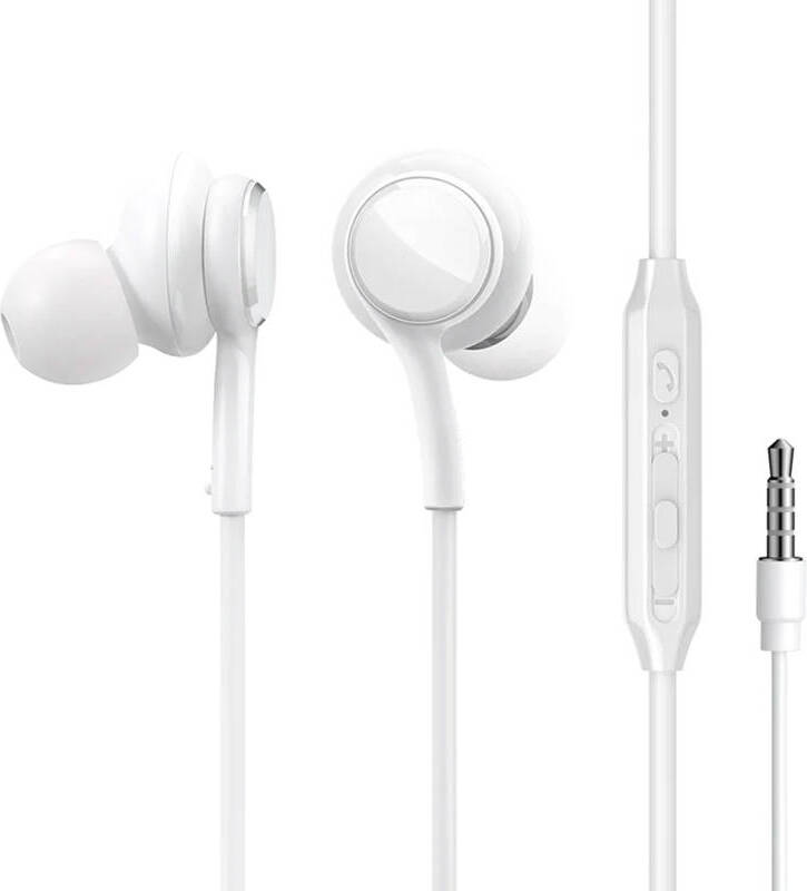 JOYROOM Wired Earphones JR-EW02, Half in Ear (White)