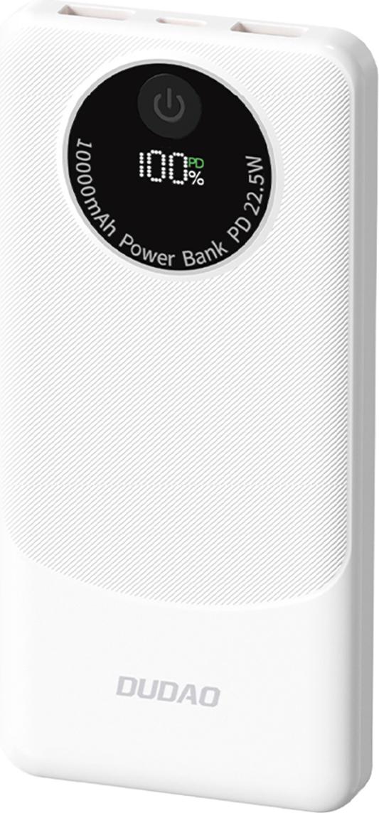 Powerbank Dudao K12 10000mAh PD22.5W USB-A, USB-C Weiß B-8896