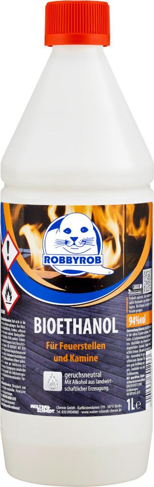 Walter Schmidt Chemie Robbyrob -Ethanol geruchsneutral für Feuerstellen und Kamine 1 L 2063200000