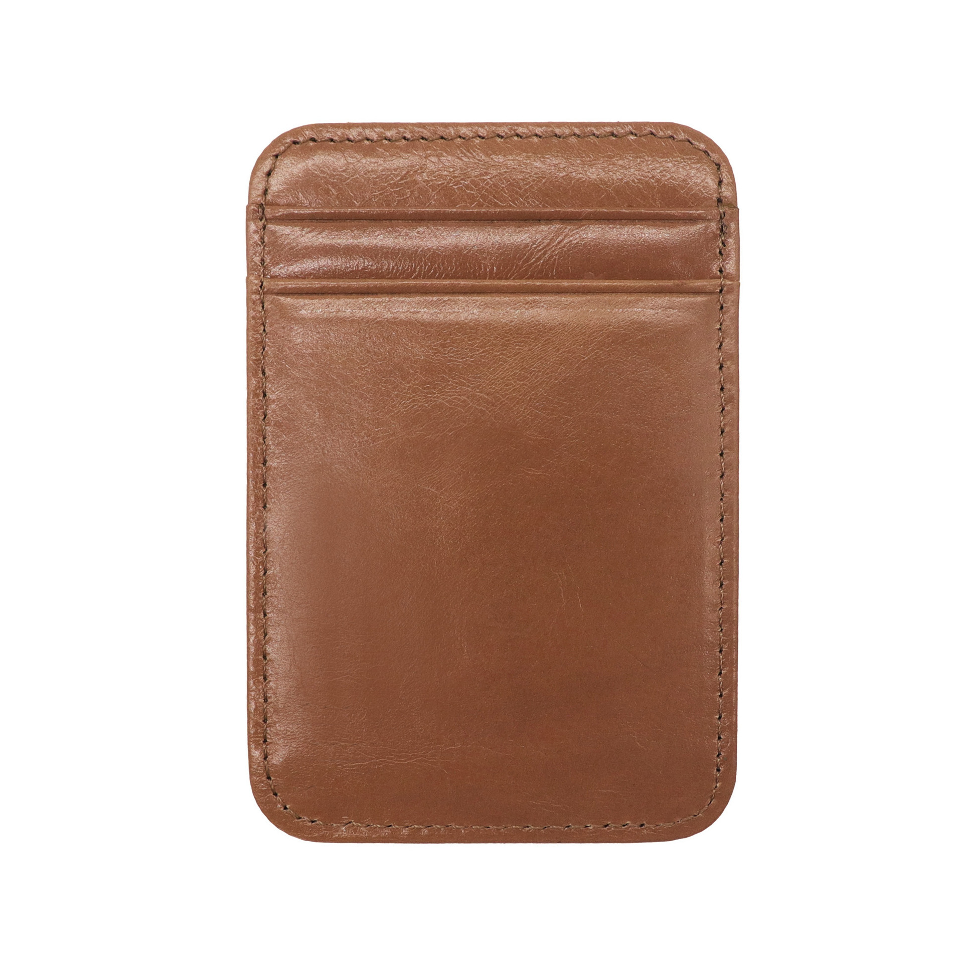 INF Kartenetui aus Glattleder – Braun Braun 328335