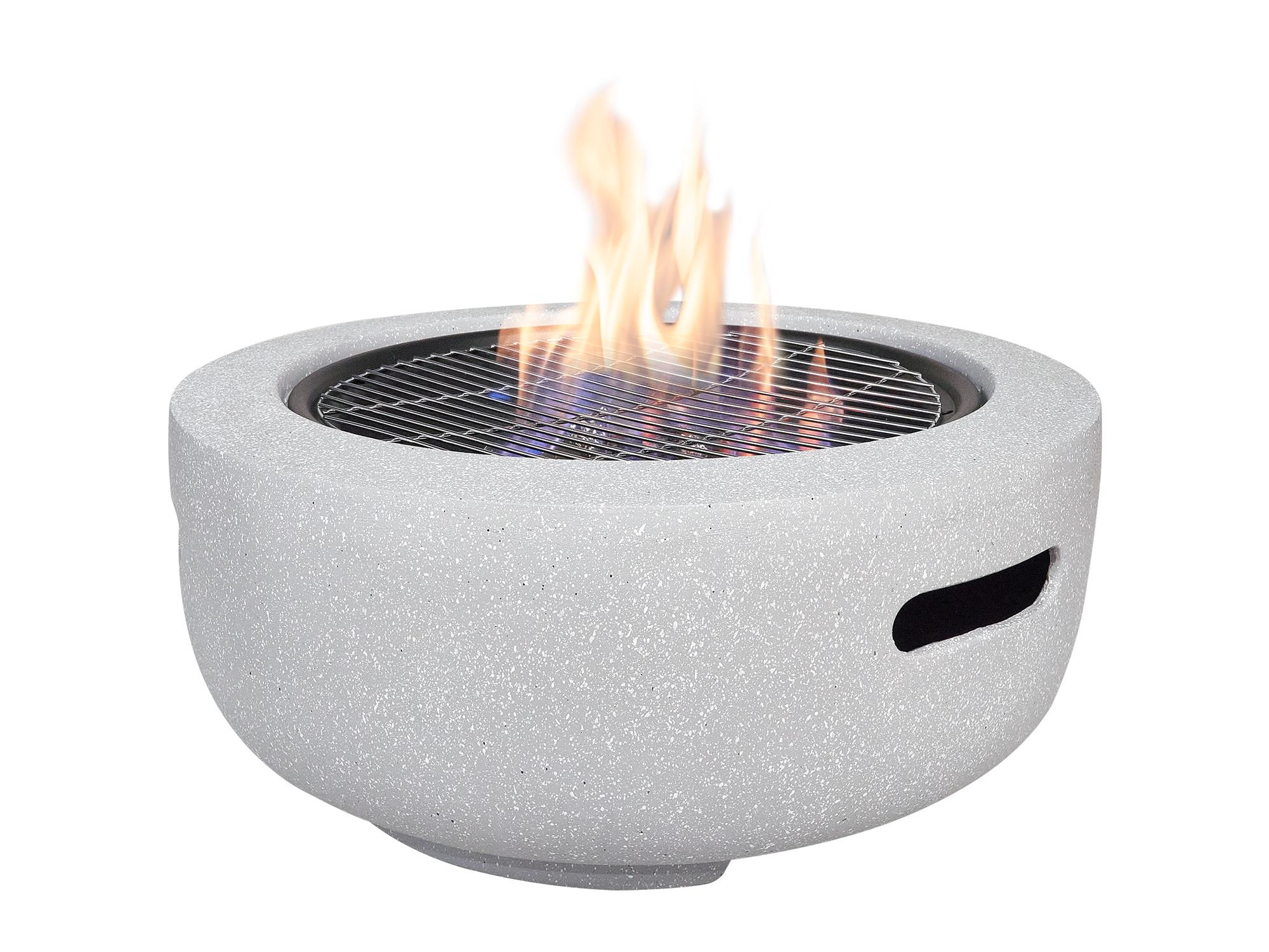 Field & Flame Dahlia – Holzfeuerstelle mit Grill, beton­grau 26745