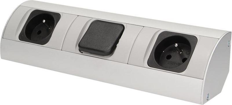 ORNO Unterschrank-Möbelsteckdose 2x230V mit Schalter - OR-AE-1304