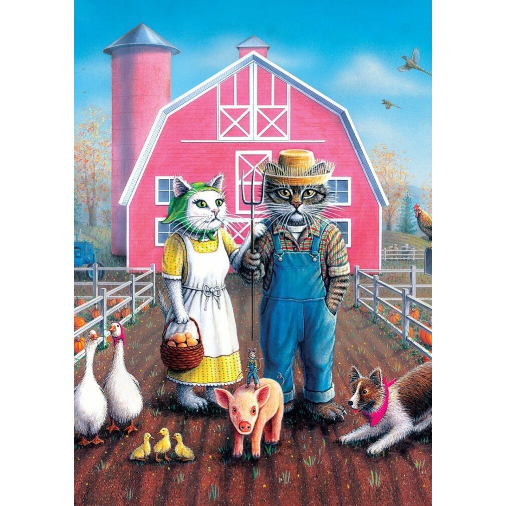 ART PUZZLE Puzzle Katze Landwirte 260 Teile