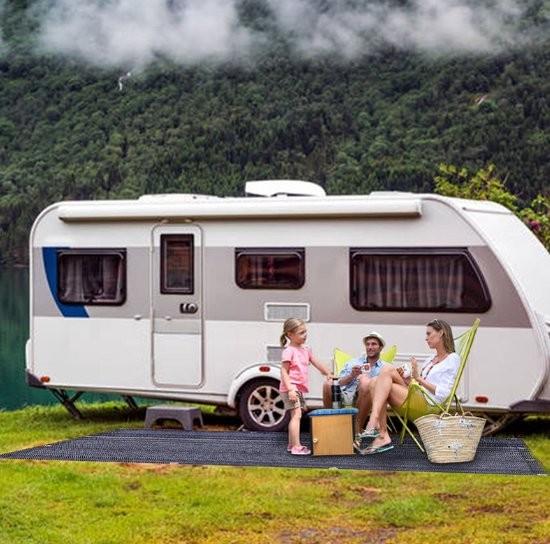 Merkloos Vorzeltteppich Campingteppich Markisenteppich Anthrazit Zeltteppich Campingplane Zeltteppich - HDPE Teppich 250 x 350CM 106504-0