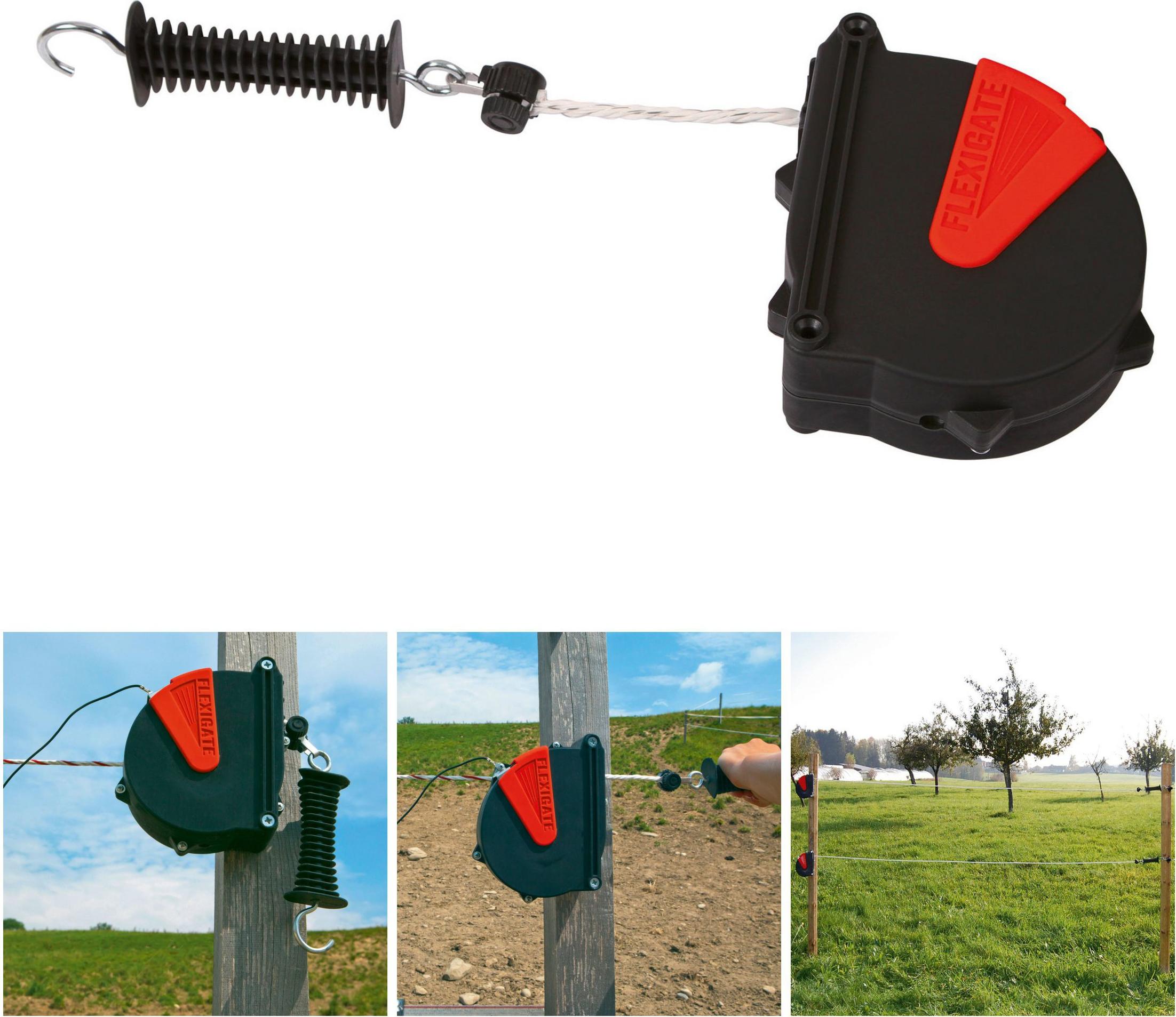 Produktbild von AKO Flexigate Von Kerbl – 40 Mm Weidezaunband, Ausziehbar Bis 750 Cm, Für Elektrozaunzubehör