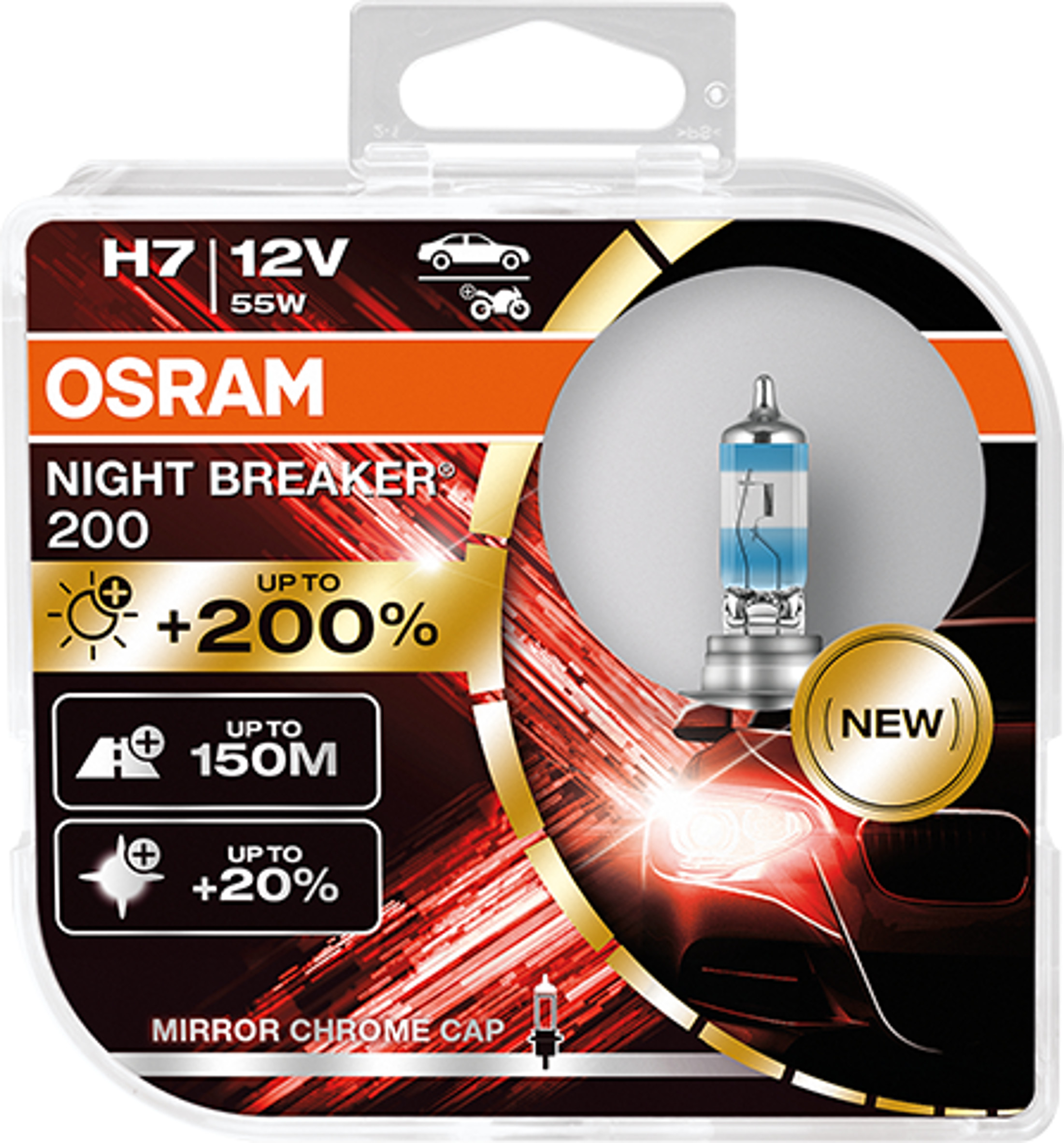 Osram, H7 Night Breaker 200 (2 Stk.)
